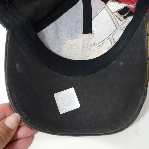 Eagle Crest U.S. Marines Embroidered Cap Adjustable Strap Red and Black FLAW - Picture 5 of 8